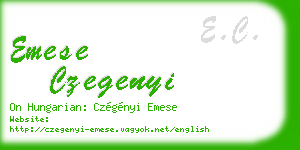 emese czegenyi business card